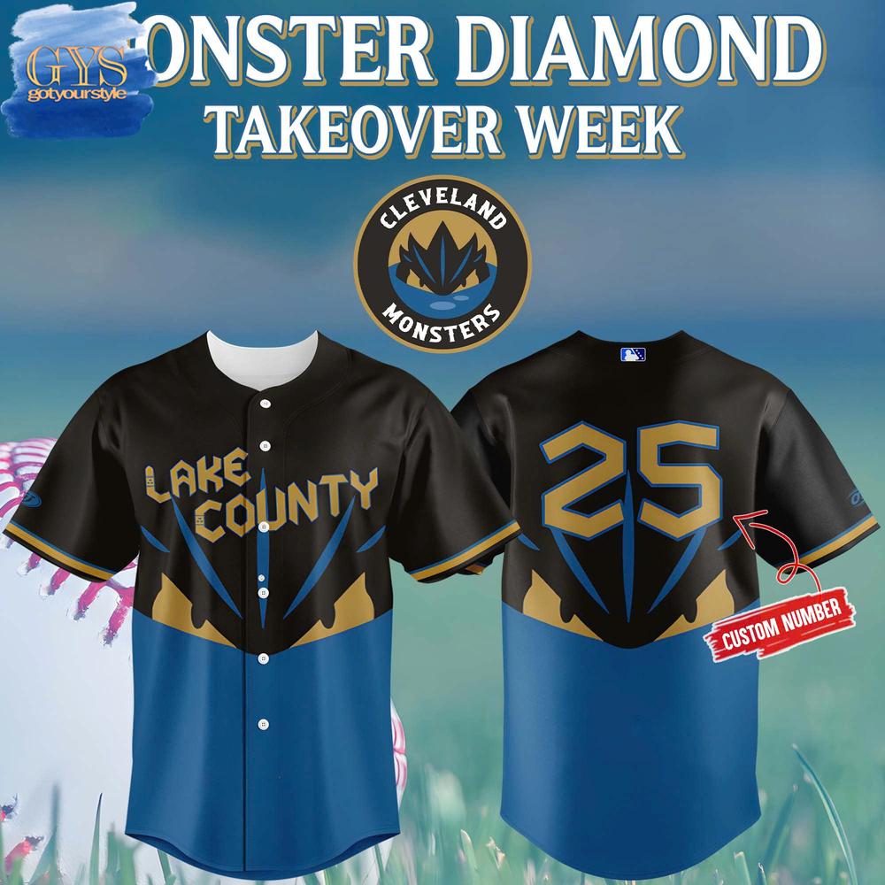Cleveland Monsters Diamond Takeover Week 2025 Limited Baseball Jersey