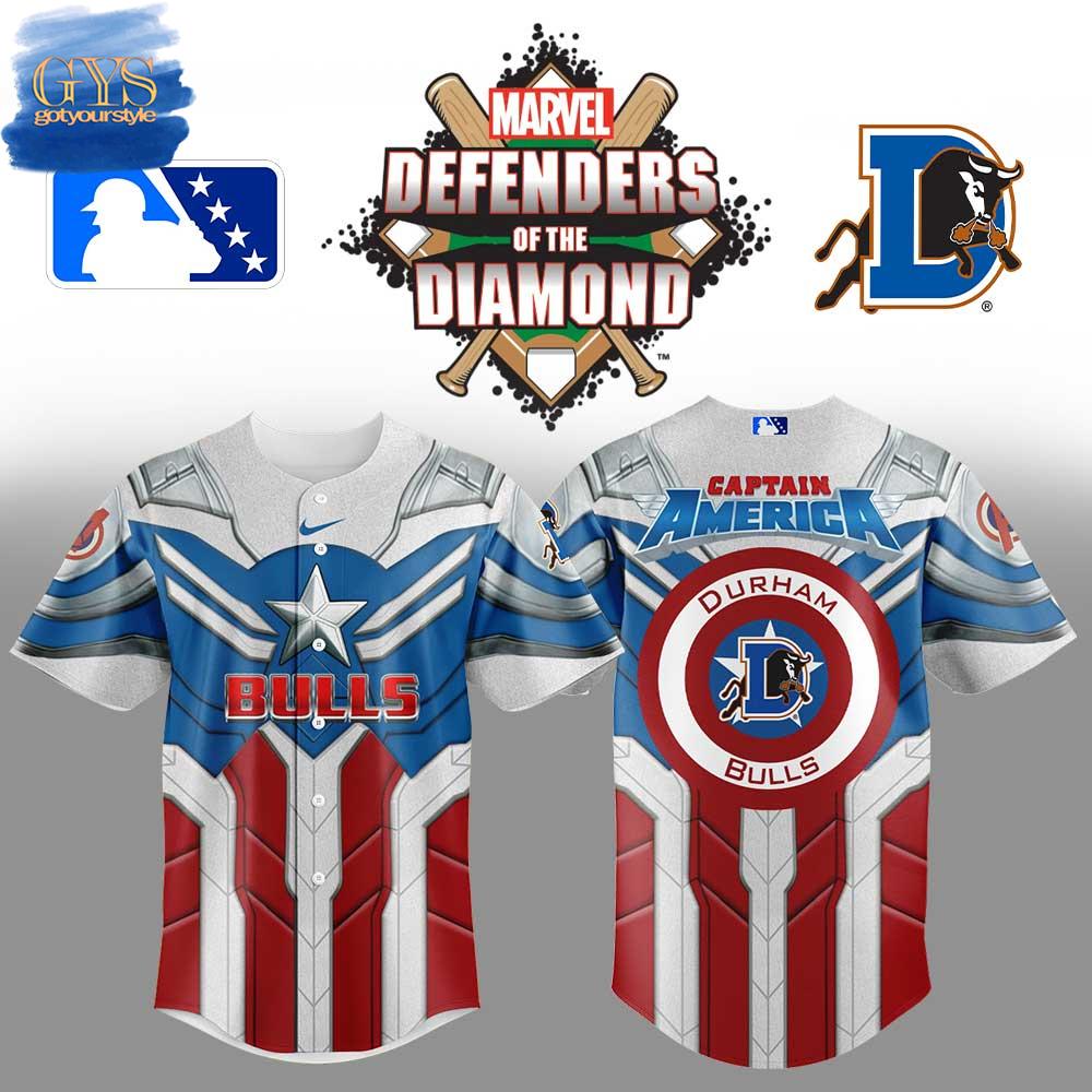 Durham Bulls x Marvel Defenders Of The Diamond Baseball Jersey