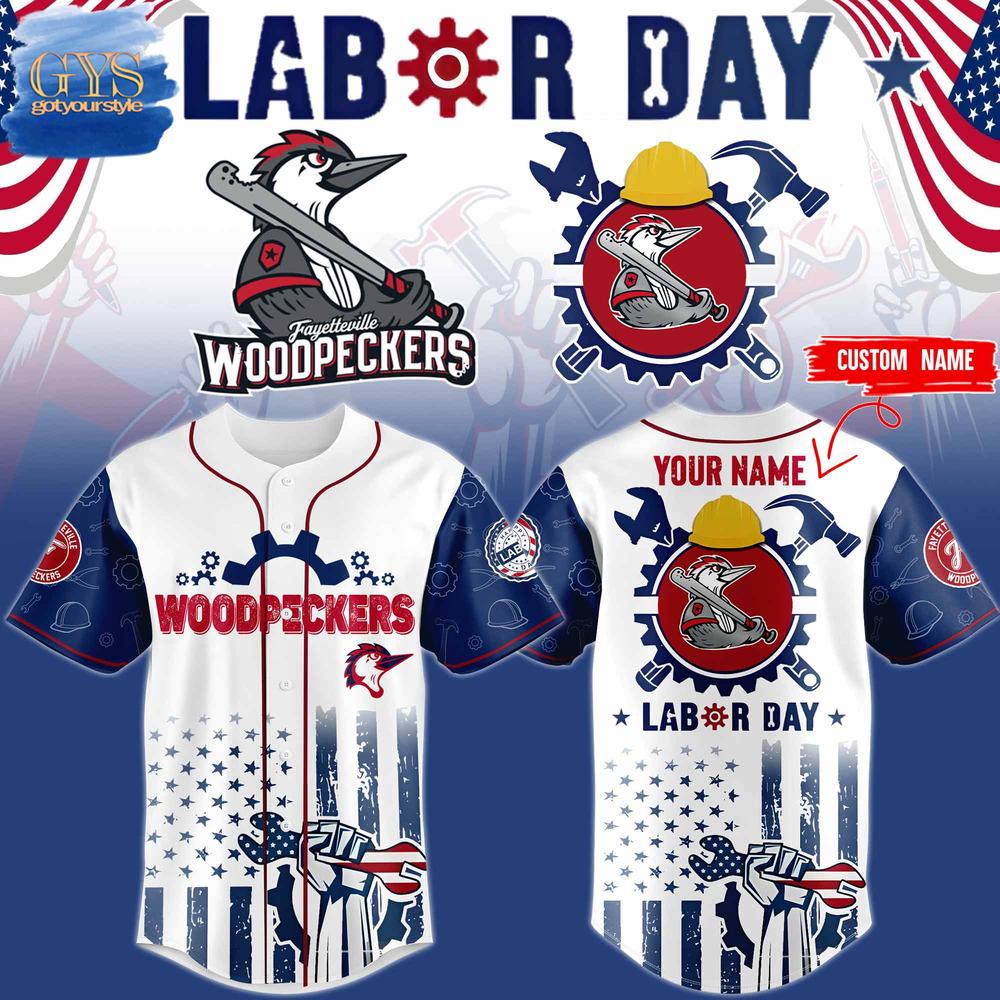 Fayetteville Woodpeckers Labor Day 2025 Limited Edition Baseball Jersey