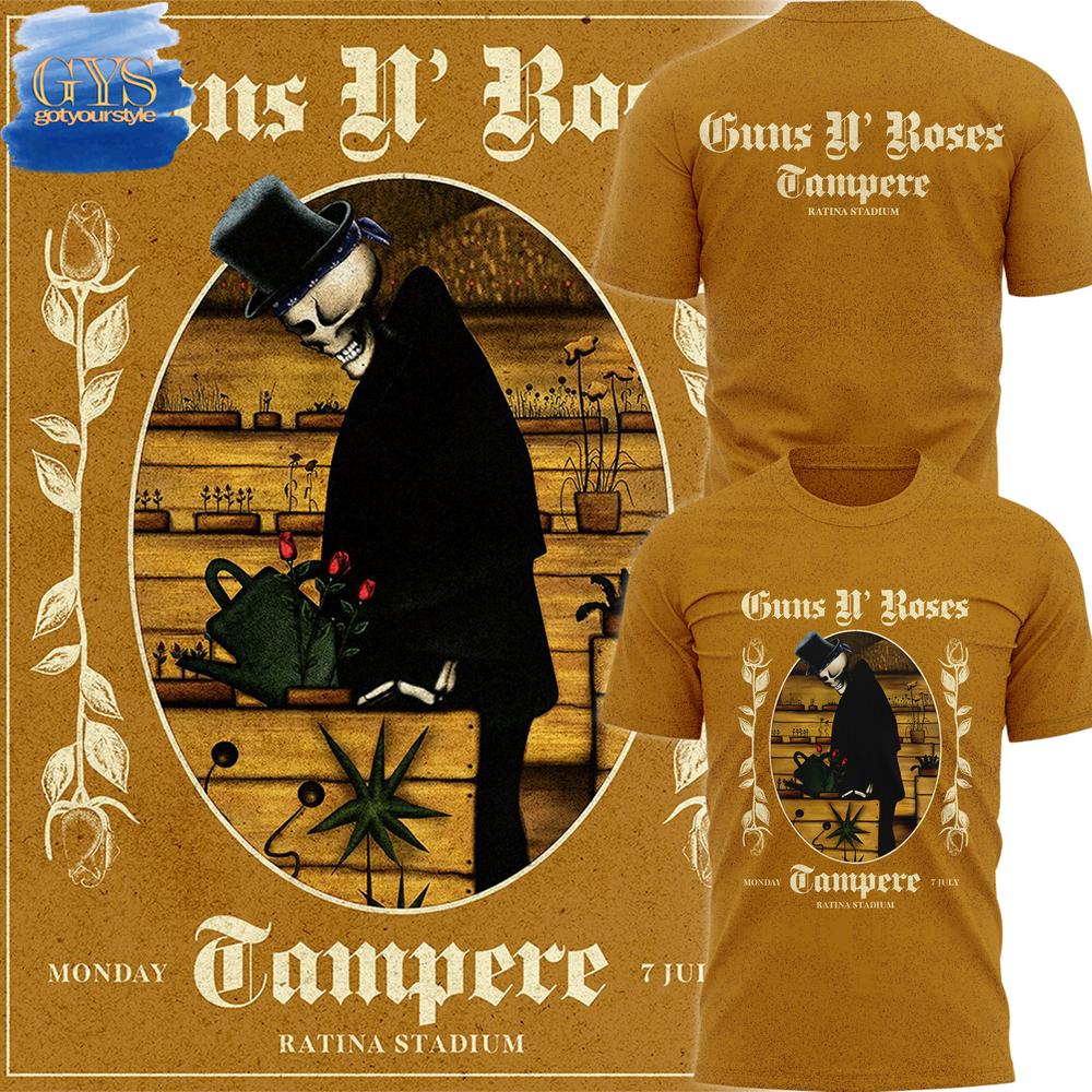 Guns N’ Roses Tampere Ratina Stadium Limited Edition Shirt Collection