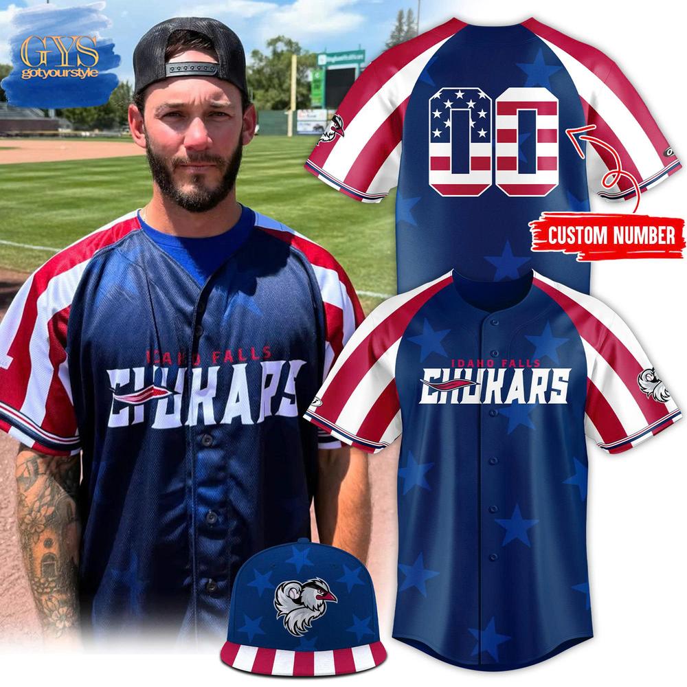 Idaho Falls Chukars 2025 Independence Day  Edition Baseball Jersey
