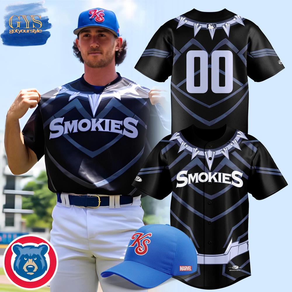 Knoxville Smokies x Marvel Black Panther  Edition Baseball Jersey