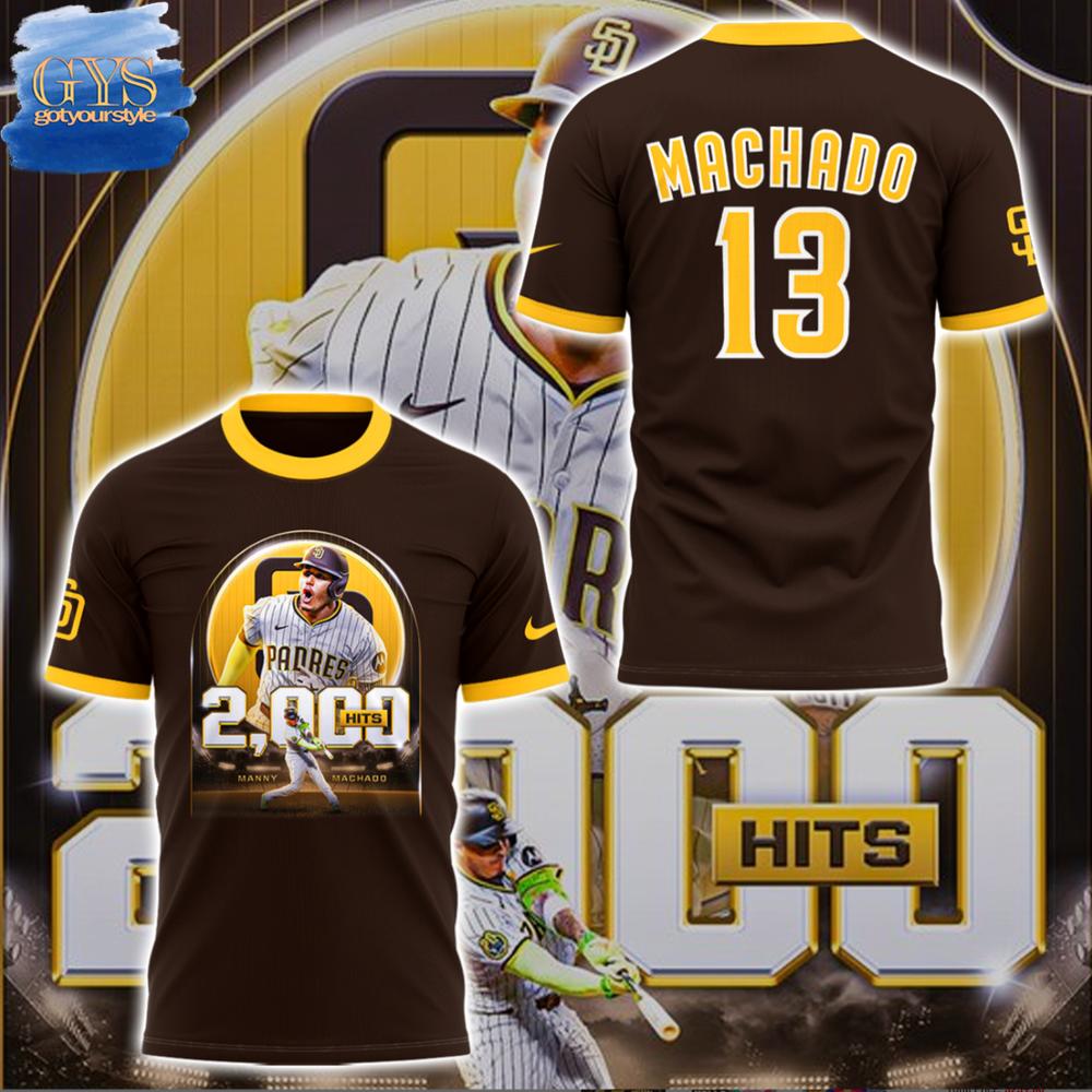 Manny Machado 2000 Hits Special Edition T-Shirt