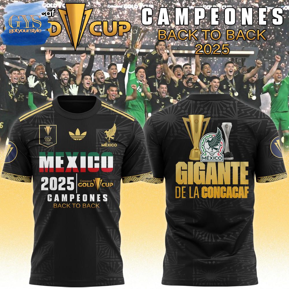 Mexico National Team Concacaf Gold Cup 2025 Champions T-Shirt
