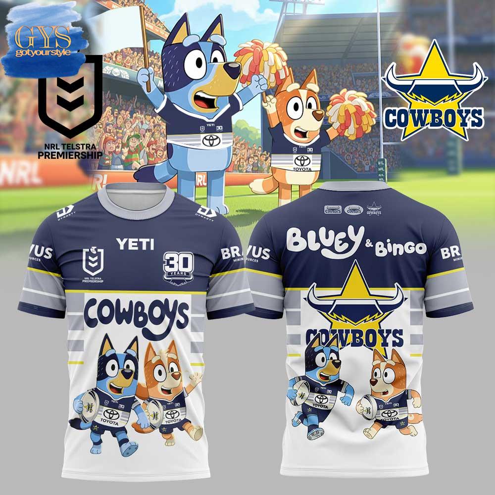 NQ Cowboys Bluey and Bingo Limited Edition T-Shirt