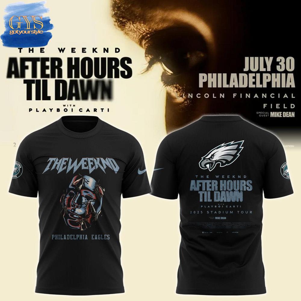 Philadelphia Eagles x The Weeknd After Hours Til Dawn 2025 T-Shirt