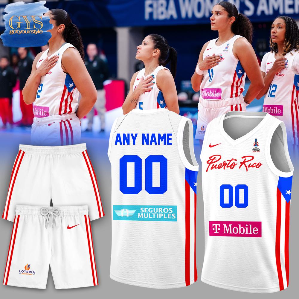Puerto Rico Women’s National Basketball Team Personalized Jersey