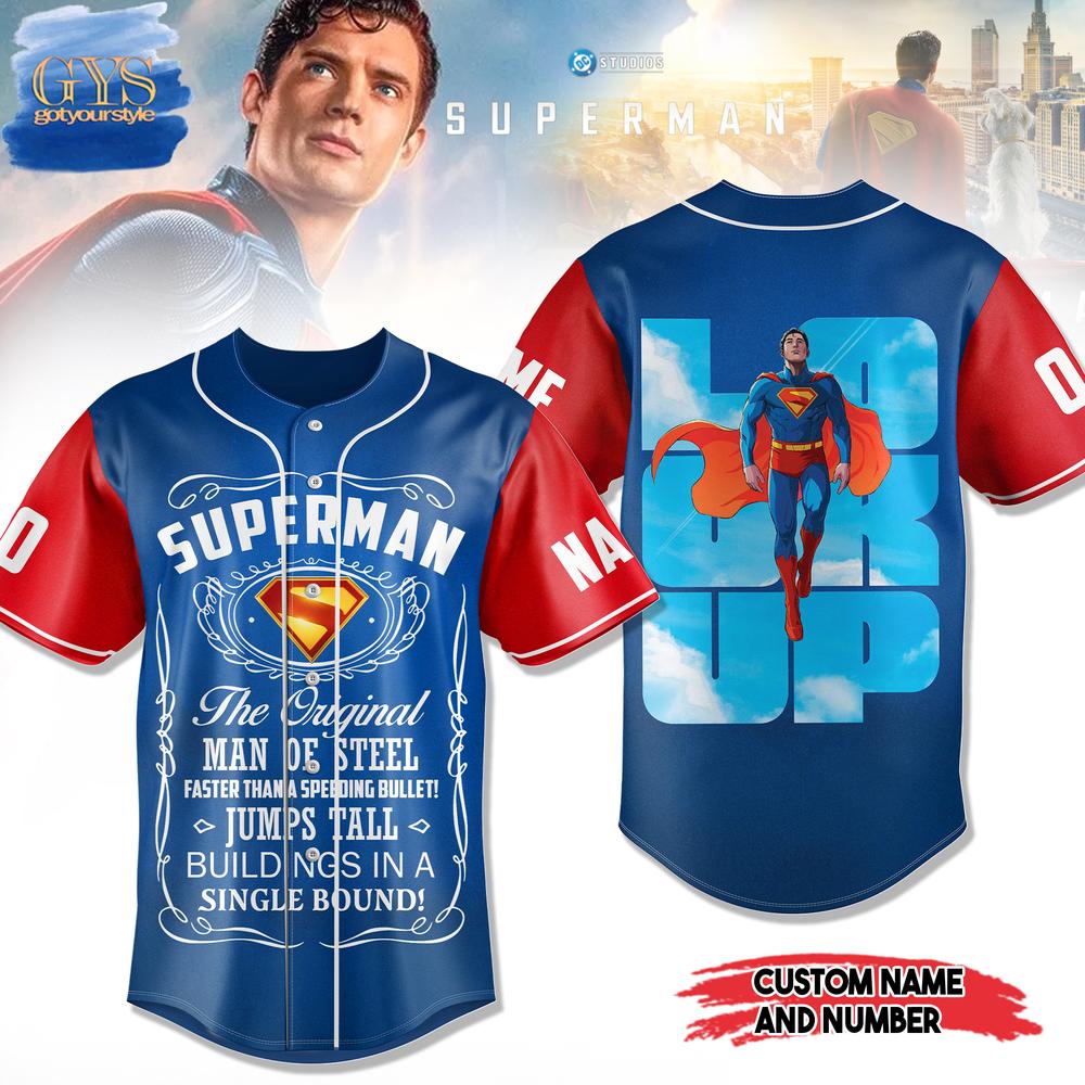 Superman Look Up Limited Edition Baseball Jersey