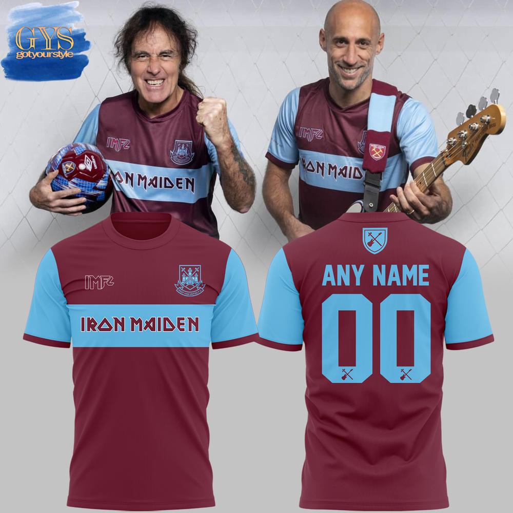 West Ham United x Iron Maiden 2025 Limited Edition Shirt Collection
