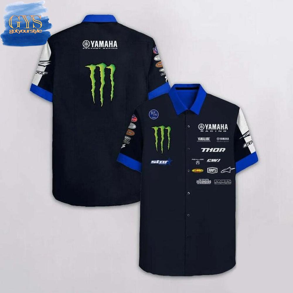 Yamaha Racing x Monster Energy Limited Edition Hawaiian Shirt