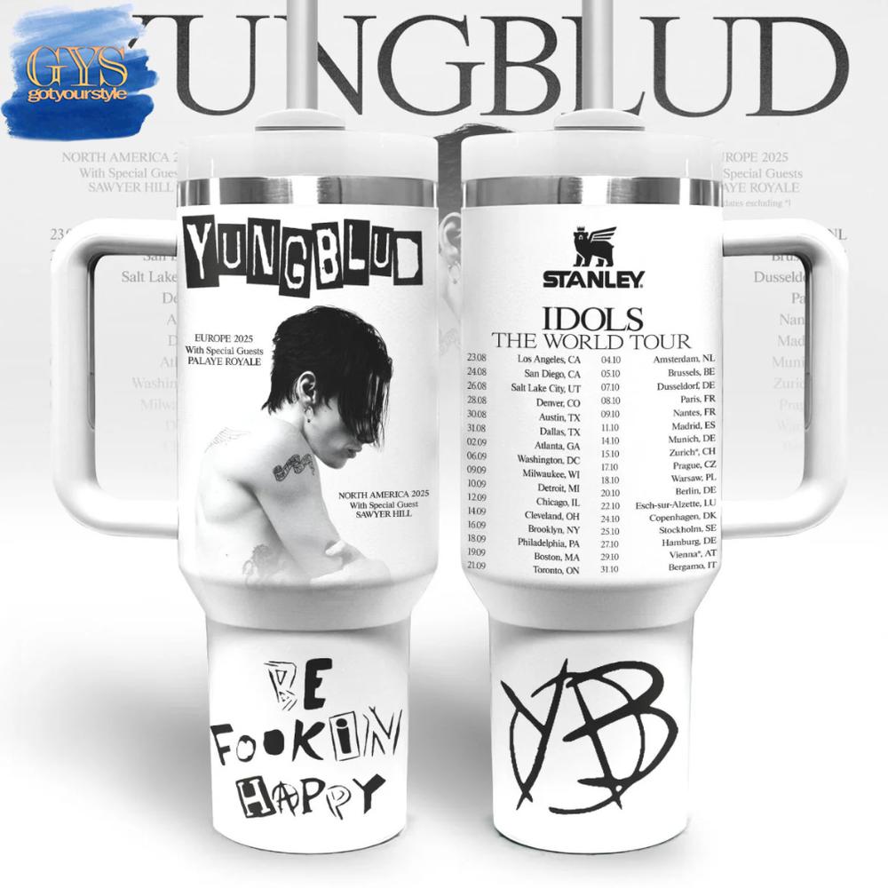 Yungblud World Tour 2025 Limited Edition 40 Oz Stanley Cup